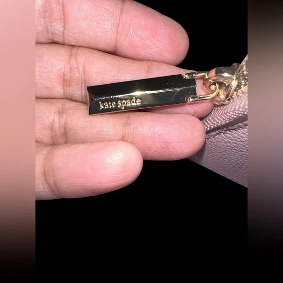 Kate Spade Long Zip Wallet Warm Pink Patent Leather - Picture 5 of 5